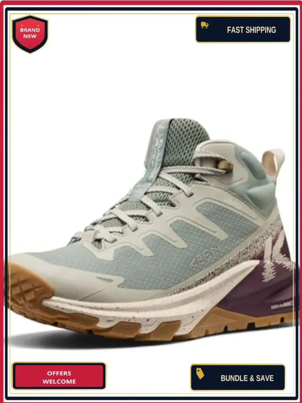 Waterproof Hiking Boots with Lightweight Cushioning